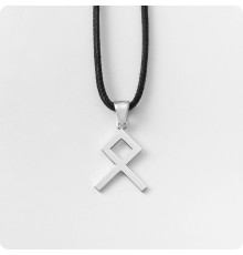 Руна Одал (Отала) из серебра