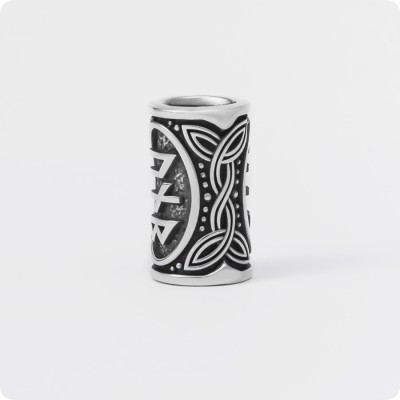 Шарм с рунами Пива из серебра