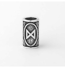 Шарм с руной Дагаз из серебра