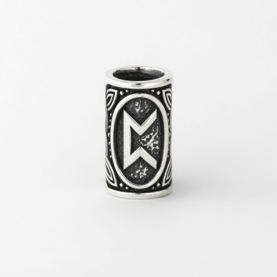 Шарм с руной Перт из серебра