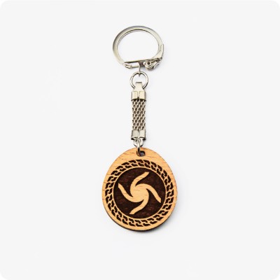 Брелок Велесовик из дерева Бука