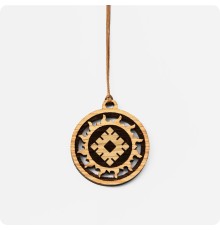 Оберег Репейник в Солнечном круге из Дуба