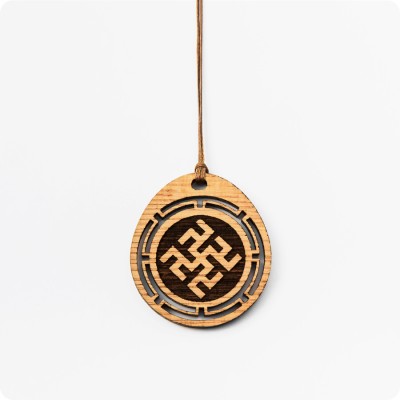 Оберег Одолень трава из дерева Дуба