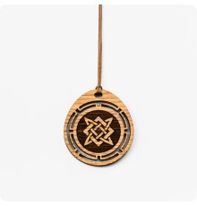 Оберег Звезда руси (Квадрат Сварога) из дерева Дуба