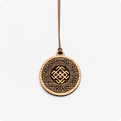 Оберег Символ Белобога из дерева