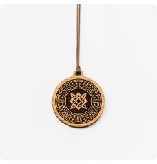 Оберег Звезда Руси из дерева (Квадрат Сварога) 