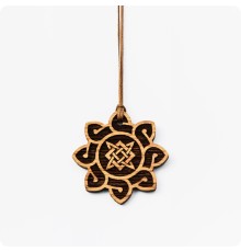 Оберег Звезда руси (Квадрат Сварога) из Дуба в солнце  