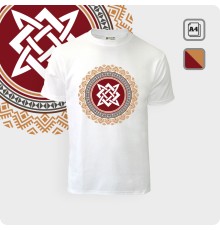 Футболка со Звездой Руси (Квадрат Сварога) - К.1859-01