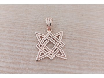 Оберег из золота - Звезда Руси (Квадрат Сварога)