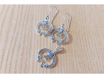 Серьги и подвеска Лунница