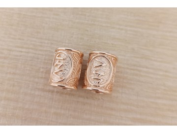 Золотые шармы цилиндры