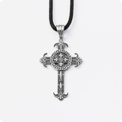 Кельтский крест из серебра (ks-204)