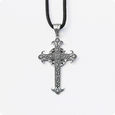 Кельтский крест из серебра (ks-204)