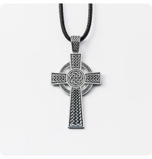Кельтский крест из серебра (ks-228)