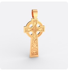 Кельтский крест из золота (kz-216)