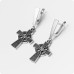 Серьги кельтский крест из серебра