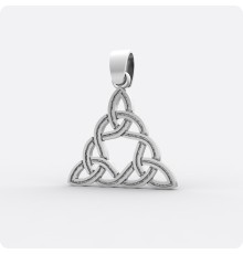 Узел Бригит из серебра