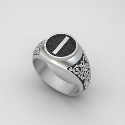 Кольцо с руной Иса (Ис)