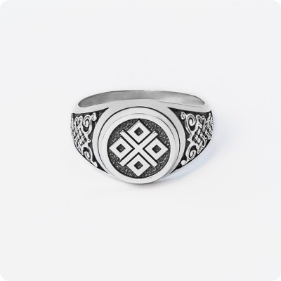 Кольцо Макоши (Мокоши) из серебра