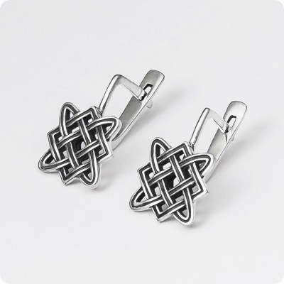 Серьги с Оберегом Звезда Лады-богородицы