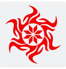 Наклейка с Оберегом Алатырь