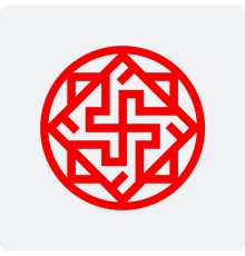 Наклейка с Оберегом Валькирия в круге