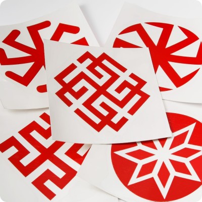 Наклейка - Оберег Свитовит без круга