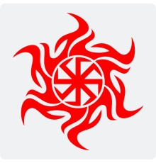 Наклейка с Оберегом Коловрат (осолонь)