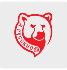 Наклейка Медведь - Я Русский