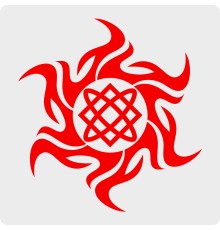 Наклейка с Оберегом Звезда Лады-богородицы