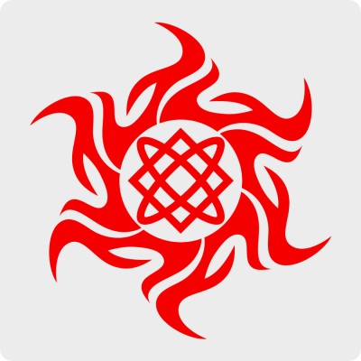 Наклейка с Оберегом Звезда Лады-богородицы