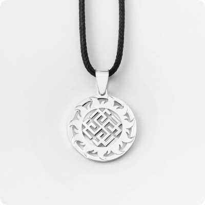 Оберег Родимич из серебра в Солнечном Круге