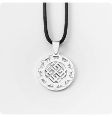 Оберег Сварожич из серебра в Солнечном Круге