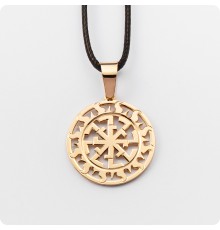 Оберег Светоч из золота в Солнечном Круге