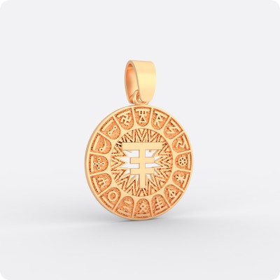 Сварожий круг с чертогом Лисы из золота