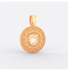 Сварожий круг с чертогом Медведя из золота