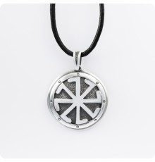 Оберег Колядник из серебра в Два уровня