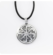 Оберег Свитовит из серебра в Два уровня