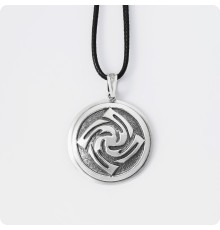 Оберег Знич из серебра в Два уровня