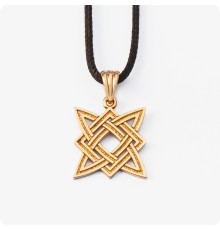 Оберег из золота - Звезда Руси (Квадрат Сварога)