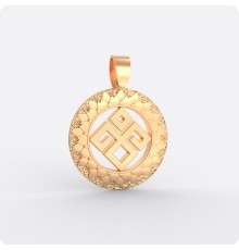 Оберег Даждьбог из золота (Горыныч)