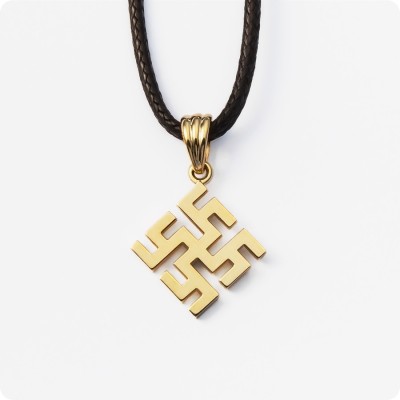 Оберег Цветок Папоротника из золота (малый)