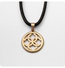 Оберег Свадебник из золота в круге