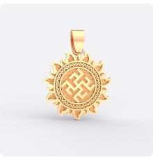 Оберег Одолень трава из золота в Ярило