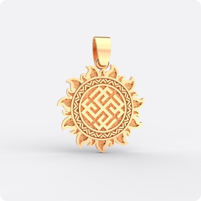 Оберег Родимич из золота в Ярило