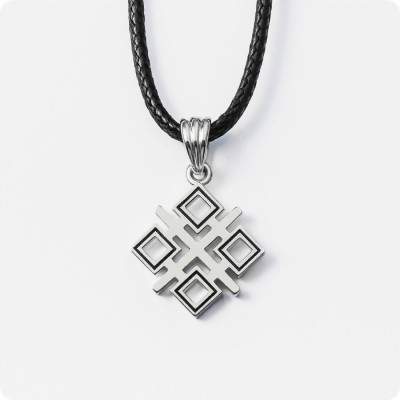 Оберег Макошь (Мокошь) из серебра (малый)