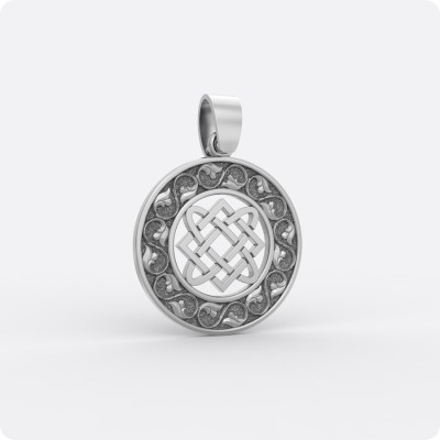 Оберег Звезда Лады-богородицы с орнаментом (литой)