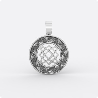 Оберег Звезда Лады-богородицы с орнаментом (литой)