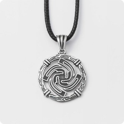 Оберег Знич из серебра