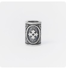 Шарм - богатырь из серебра с оберегом Целебник